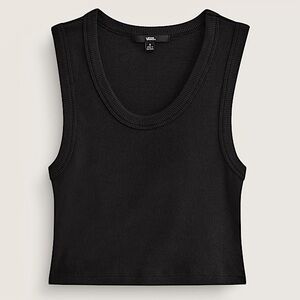 Vans Ribbed Tank Top - Size Medium - Black - NWT!!     women’s tanks tops skater